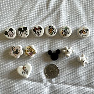 Disney ceramic vintage pandora style beads. Lot of 12.  Like NEW